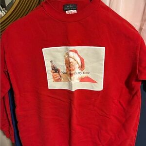 Zara Red Coca-Cola Sweatshirt